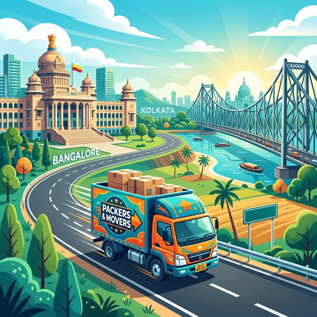 Packers and Movers Charges from Bangalore to Kolkata 2026 — Complete Shifting Cost Guide